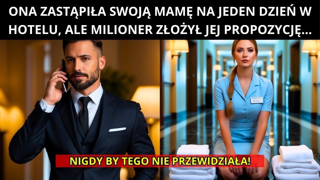 ONA ZASTĄPIŁA SWOJĄ MAMĘ NA JEDEN DZIEŃ W HOTELU, A MILIONER ZŁOŻYŁ JEJ NIEOCZEKIWANĄ PROPOZYCJĘ...