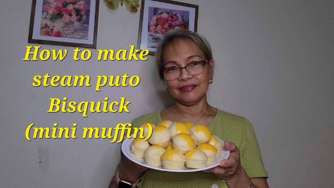 How to make steam puto BISQUICK (steam mini muffin)