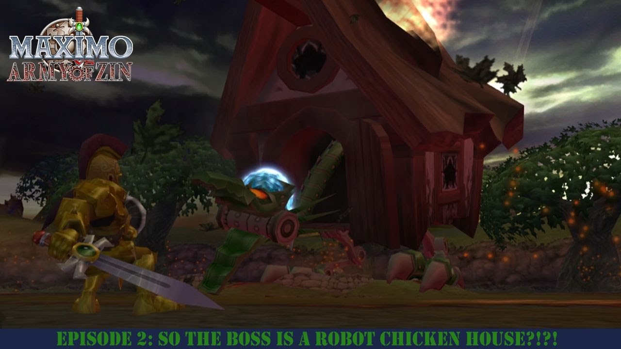 Let's Play Maximo Vs. Army Of Zin (PS2) Episode 2: So The Boss Is A Robot Chicken House?!?!