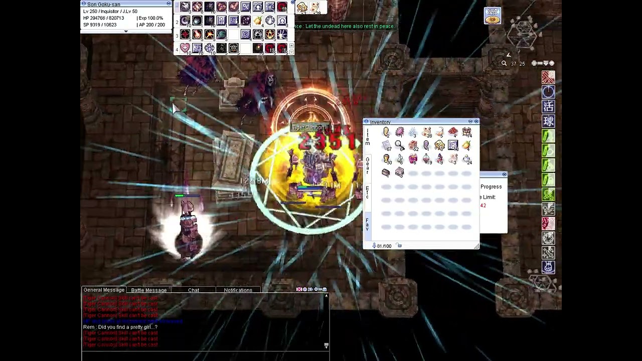 [iRO - Chaos] Inquisitor - Third Flame Bomb - Tomb of Remorse