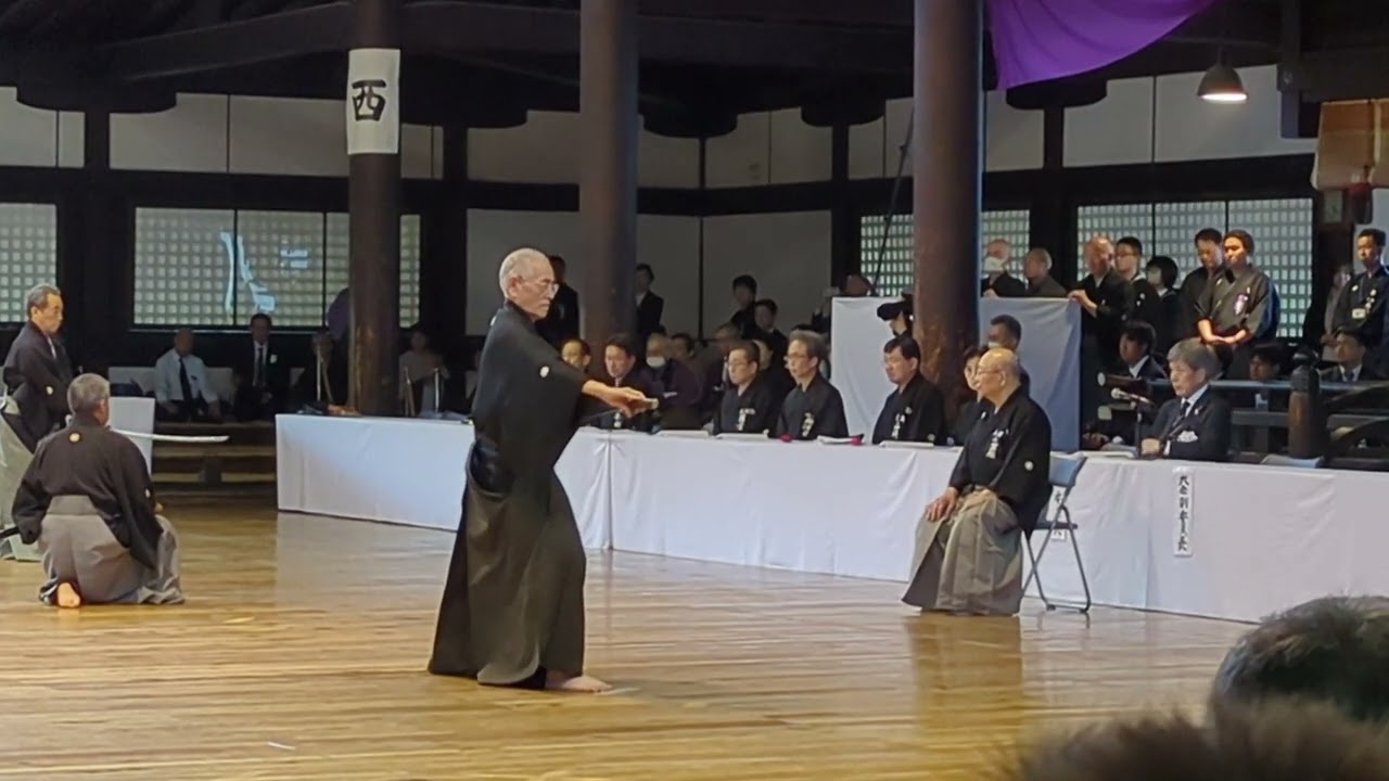 Morita Tadahiko Sensei, Kyoshi 8th Dan Iaido Embu, Kyoto Taikai 2025