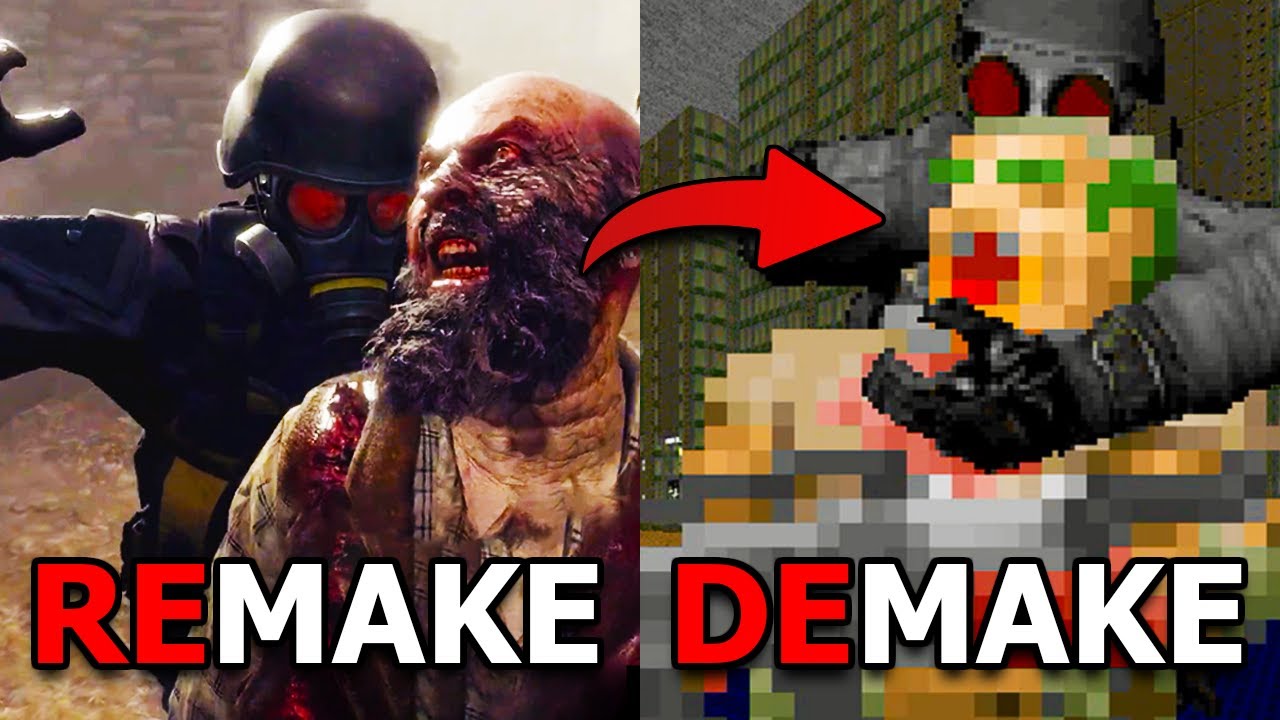 Resident evil 4 Remake vs Demake in GzDoom engine