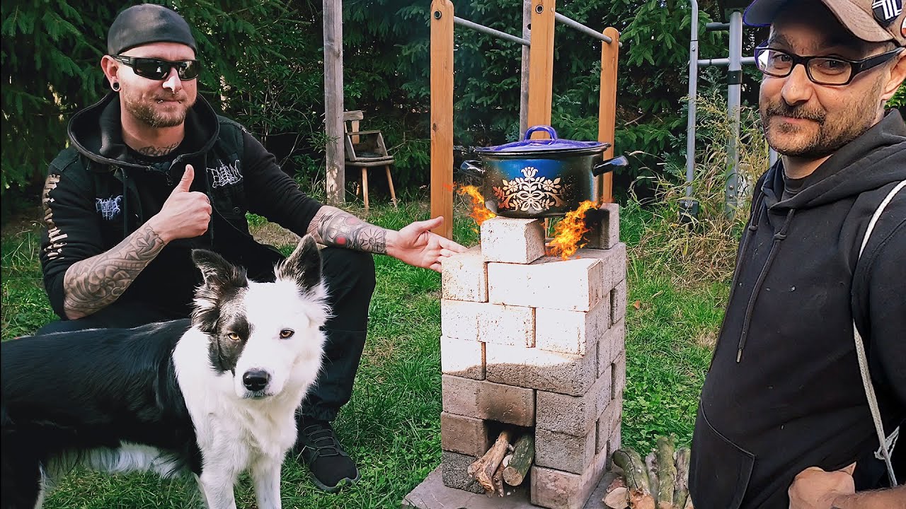 Kochen mit Boitel 🔥 FURZTOPF auf dem Raketenofen (Rocket Stove) 🔥 Camping - Outdoor - Bushcraft