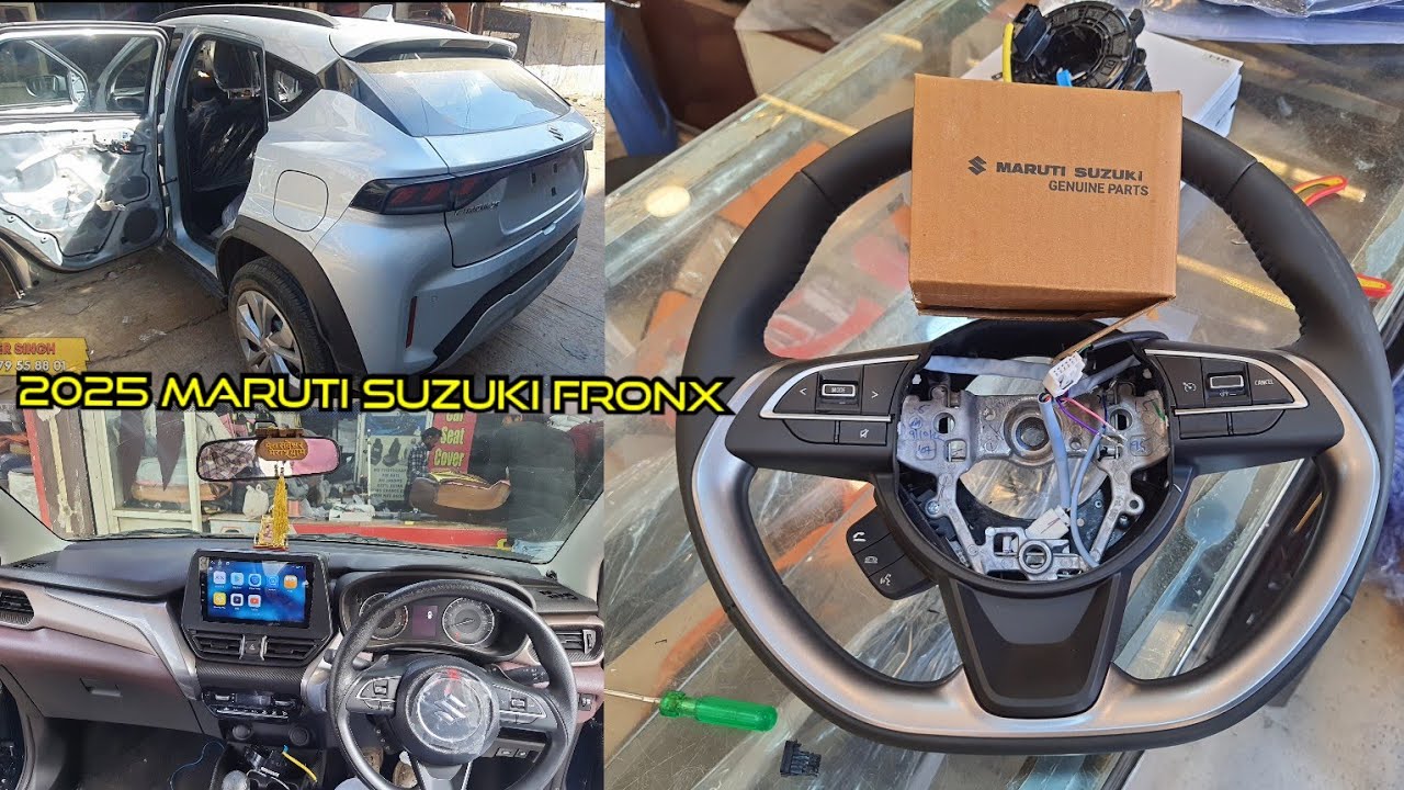 2025 Maruti Suzuki Fronx install Maruti genuine steering wheel control Android infotainment system