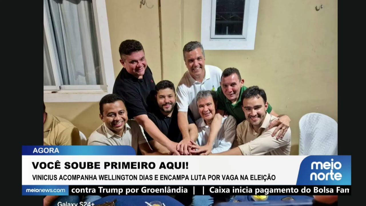 Vinicius acompanha Wellington Dias e encampa luta por vaga na eleição | Jogo do Poder