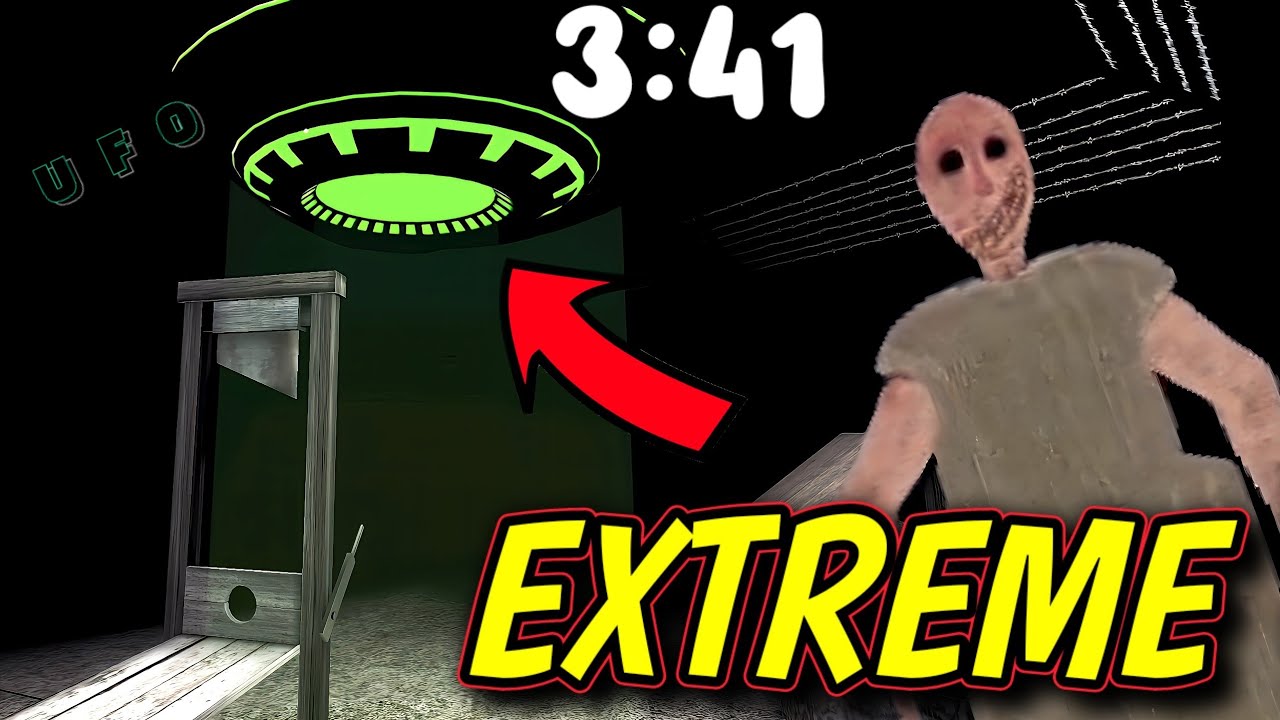 Granny Remake - Speedrun(3:41), Ufo Escape in Extreme [WR]