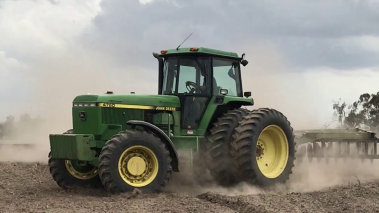 Low hour John Deere 4760 and JD 331 tandem disc