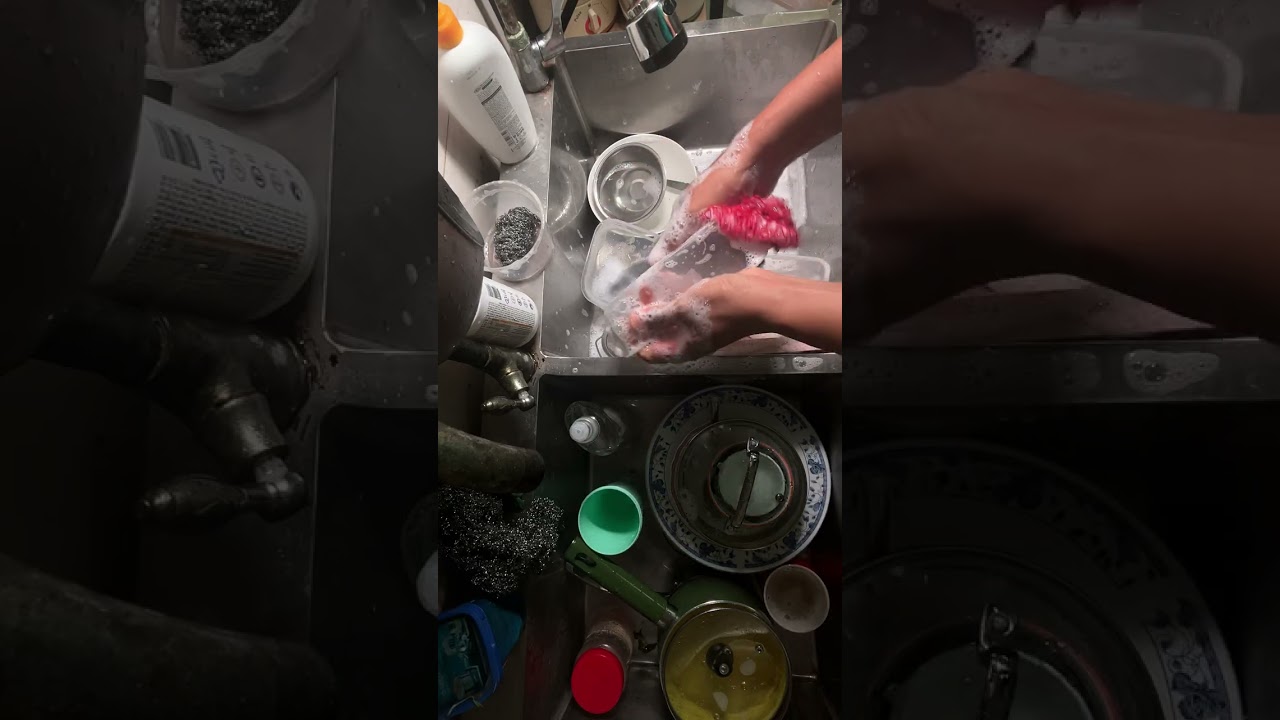 Soothing Dishwashing ASMR – Real Kitchen Ambience (Day 62)