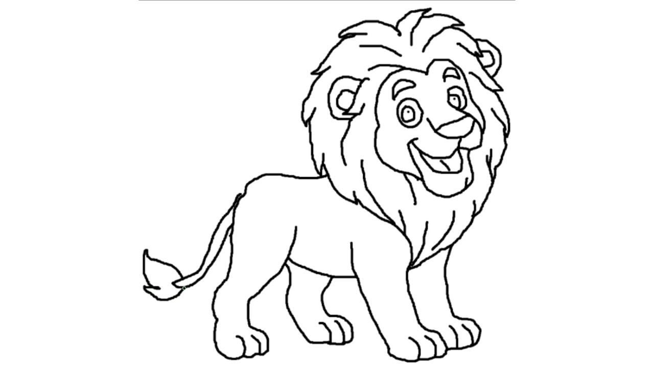 Lion Easy Drawing - Nishant Pundir