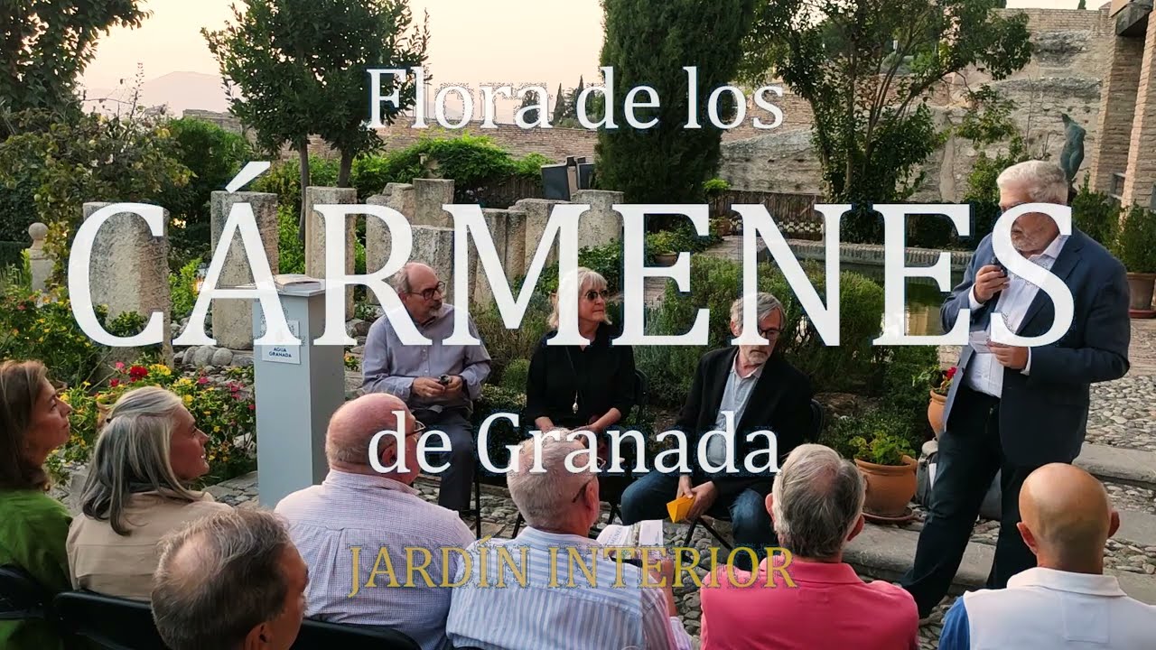 Flora de los Cármenes de Granada. Jadín interior. Presentación Aljibe del Rey