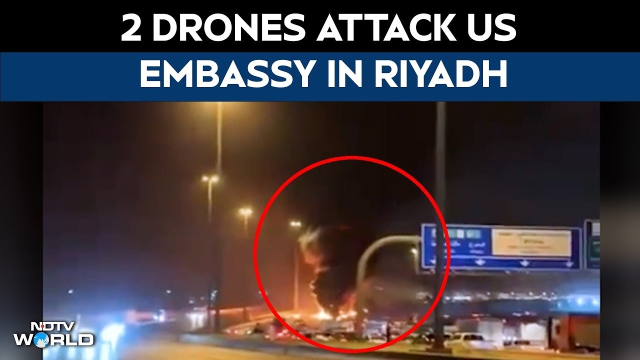 Iran Attacks US Embassy In Saudi Arabia LIVE | 2 Drones Hit US Embassy In Riyadh