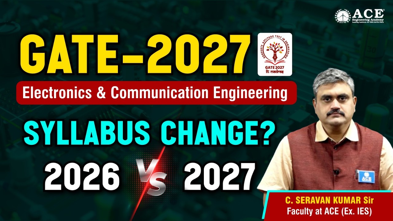 Изменения в программе GATE-2027 по электротехнике? | Сравнение предметов 2026 и 2027 гг. | ACE On...