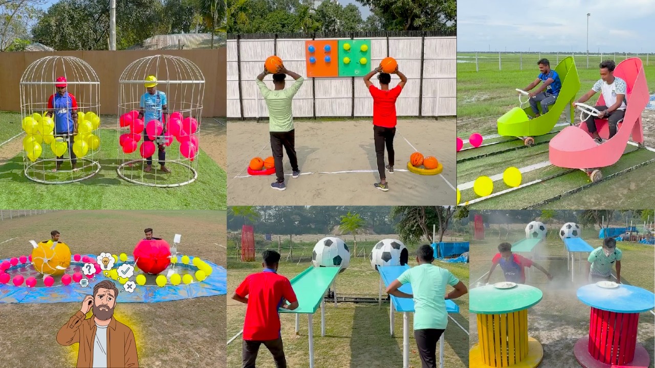 The Toughest skill challenge Ever Spinning Machines, Slippery soccer & A neck and neck Final Short..
