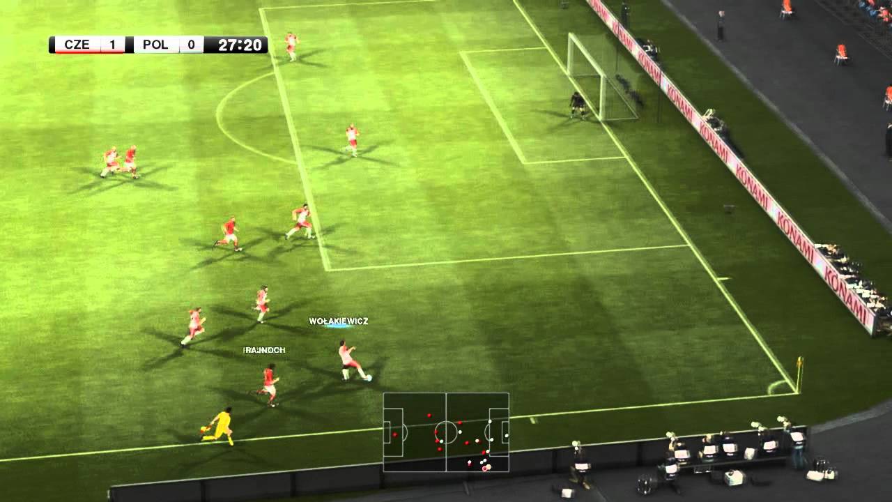 [PES 2012] EURO 2012: Polska - Czechy: GAMEPLAY (FULL MATCH) TOP Player