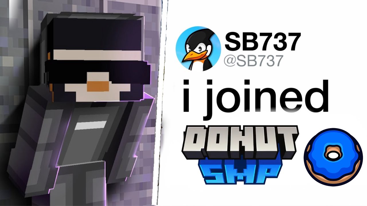 SB737 присоединился к серверу выживания Donut SMP...😱