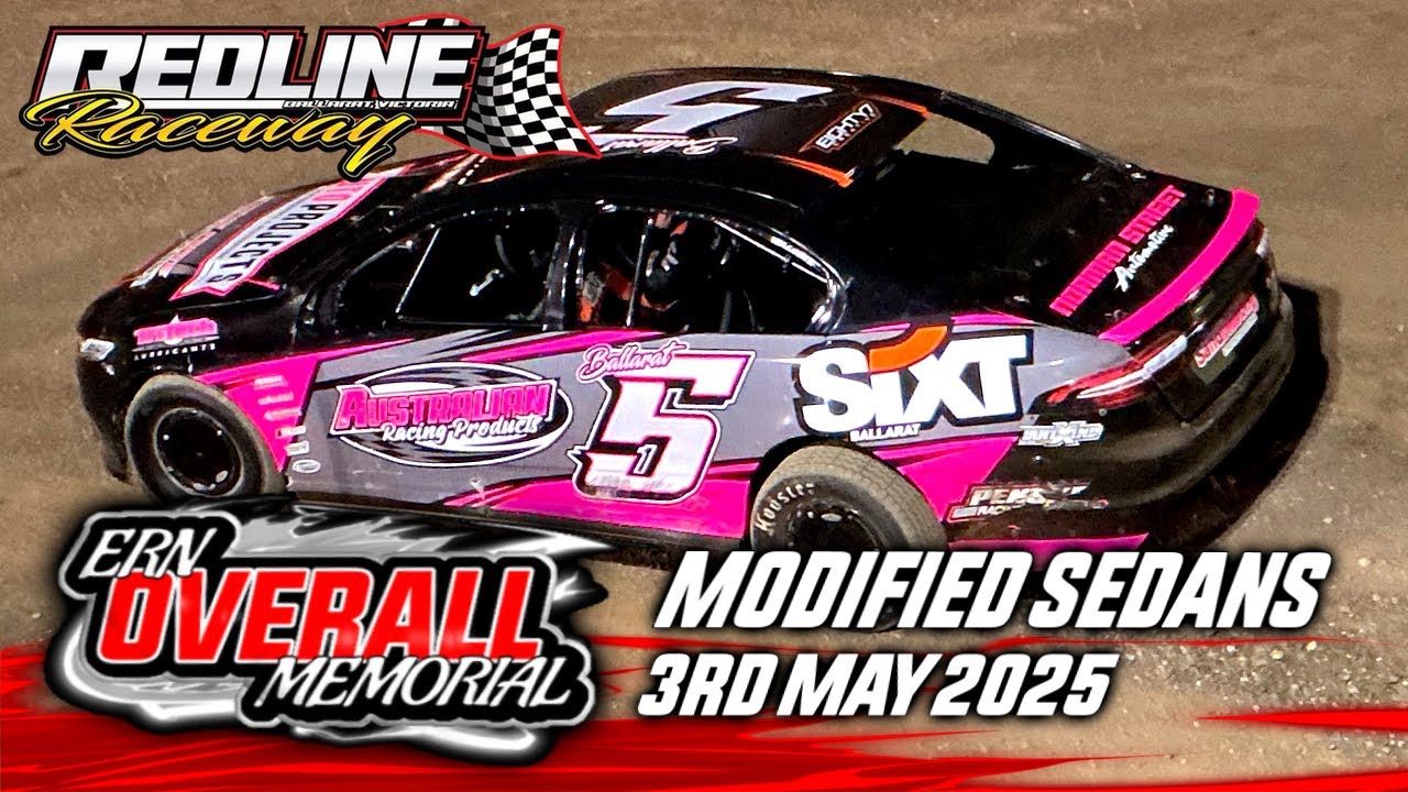 Redline Raceway Modified Sedans Ern Overall Memorial 3rd May 2025