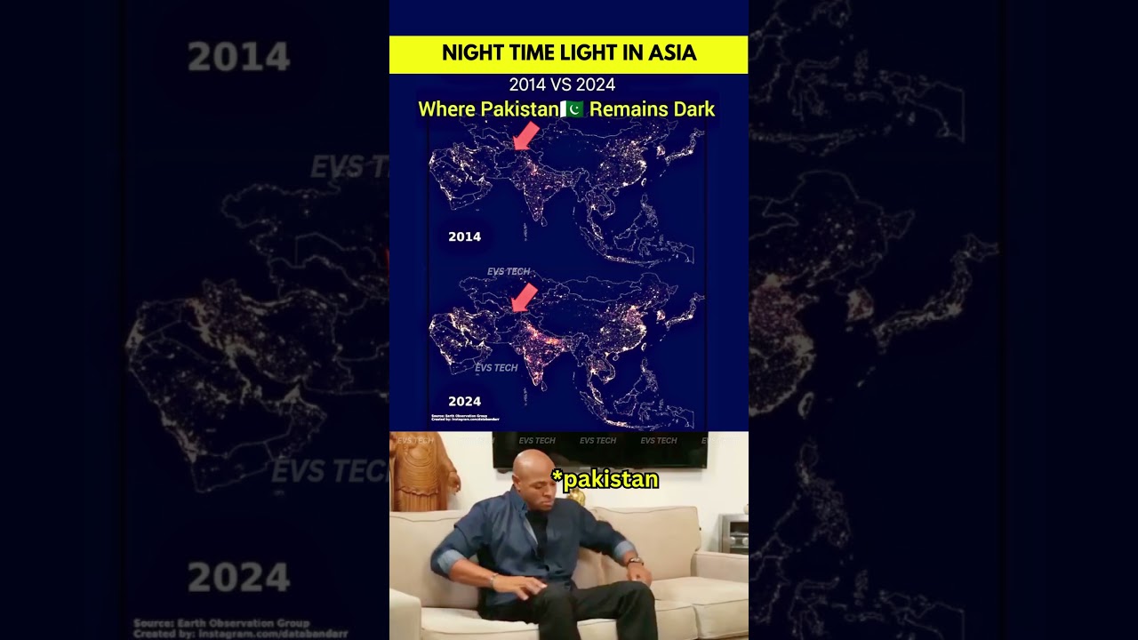 Night-Time Lights in Asia &mdash; Then vs Now (2014&ndash;2025) 🌍✨