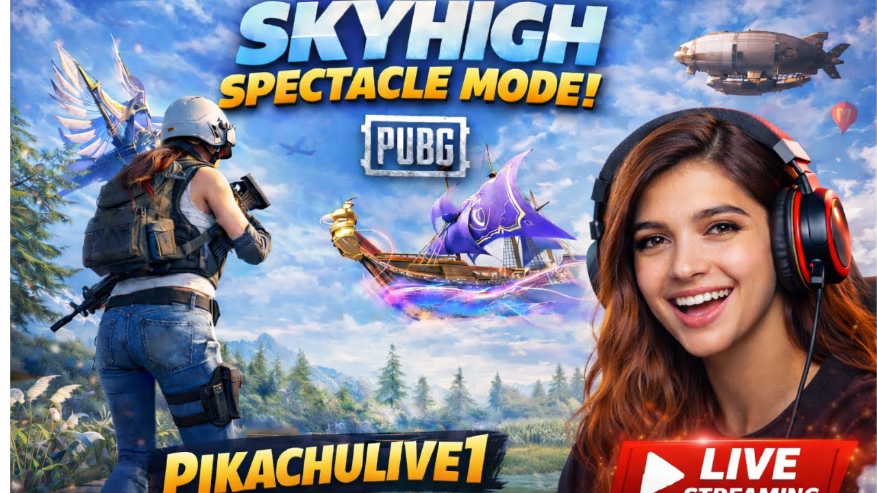&ldquo;PUBG Mobile 2026: SkyHigh Spectacle Returns 🚀 | Best Clutches & Action-Packed | Pikachulive1