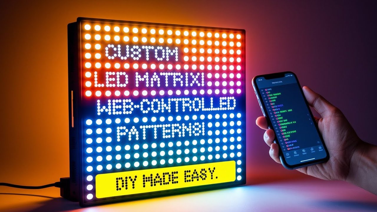 Как построить матричный светодиодный RGB-дисплей с управлением по Wi-Fi
