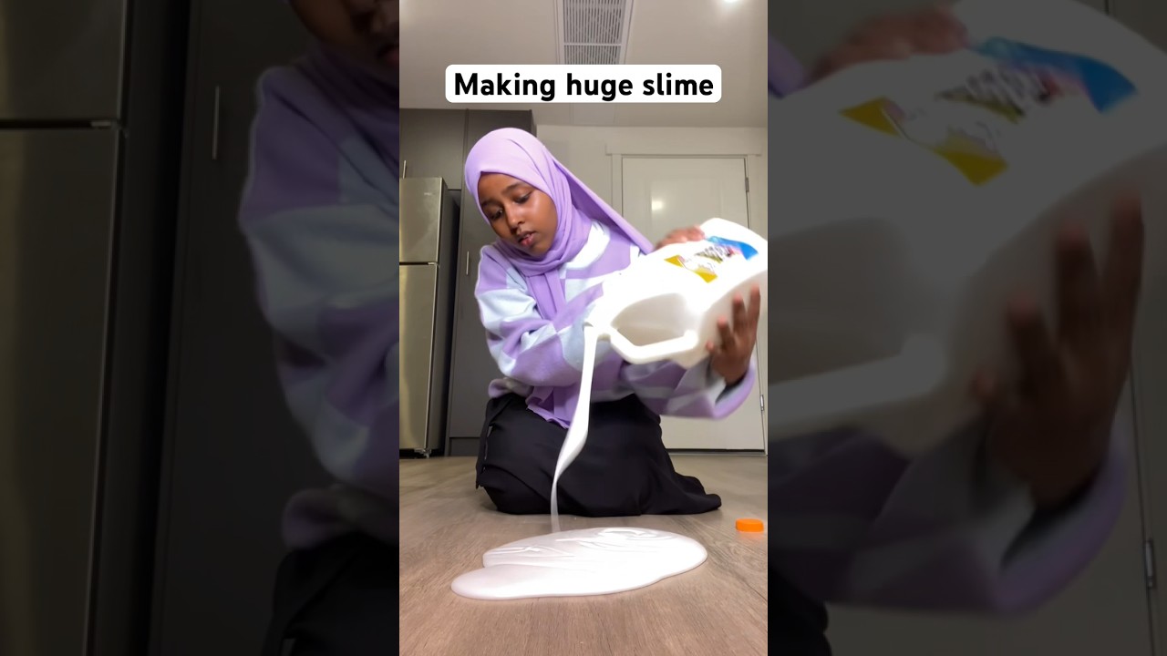 Making huge slime😱 #slime #asmr #shorts