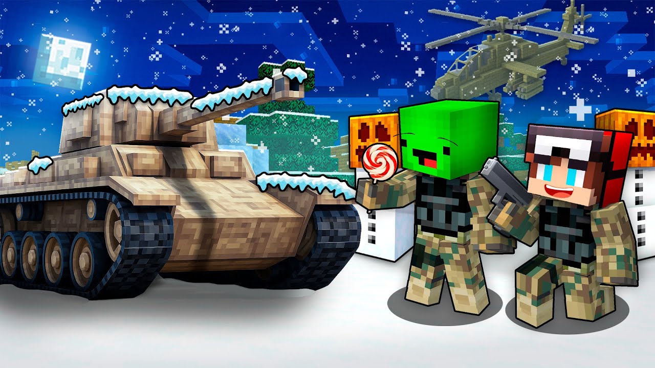 Mikey & JJ Became Soldiers of WINTER MILITARY CIVILIZATION in Minecraft (Maizen)