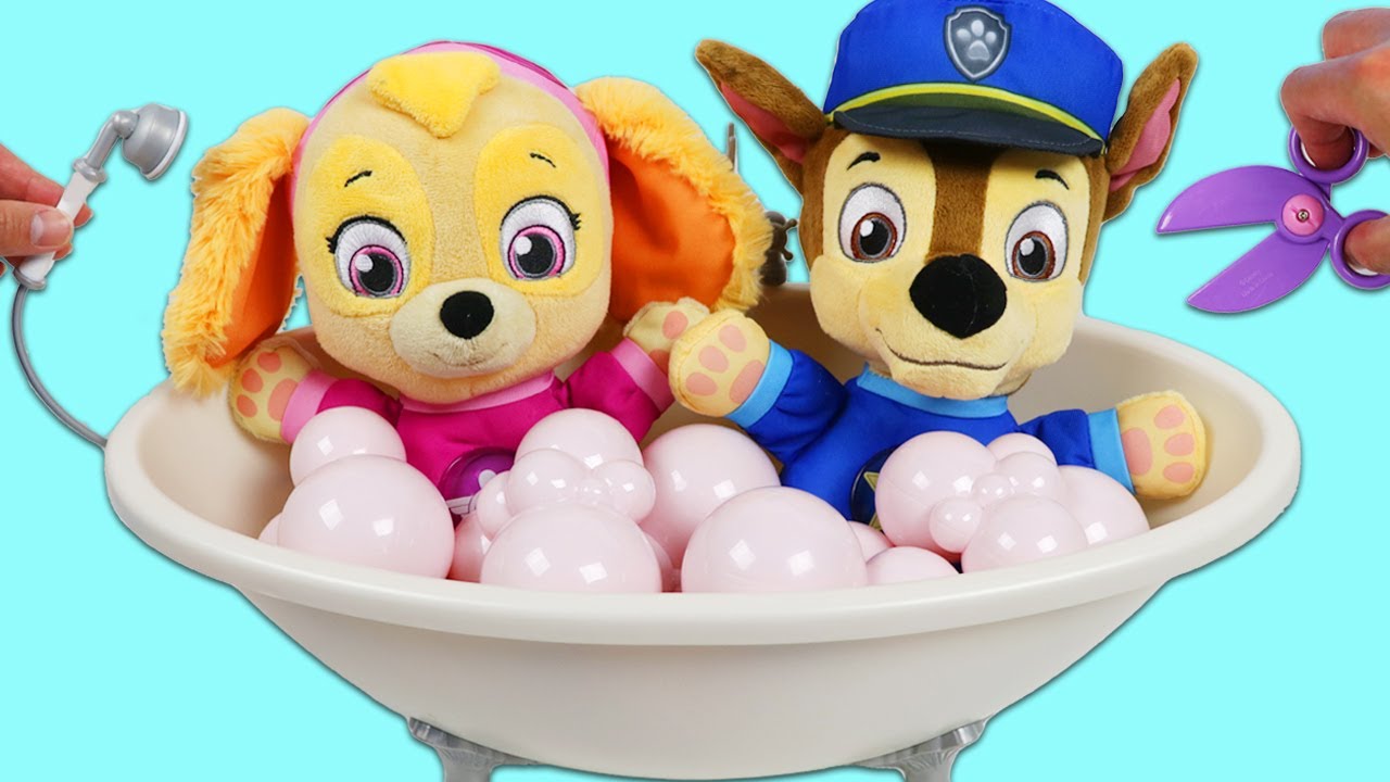 Treating The Paw Patrol Pups To A Warm Bath And Soup!