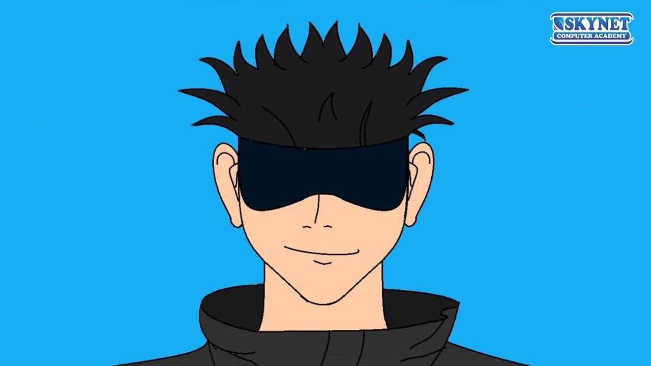 Anime Boy Drawing in MS Paint | Easy Cartoon Character Art Tutorial 