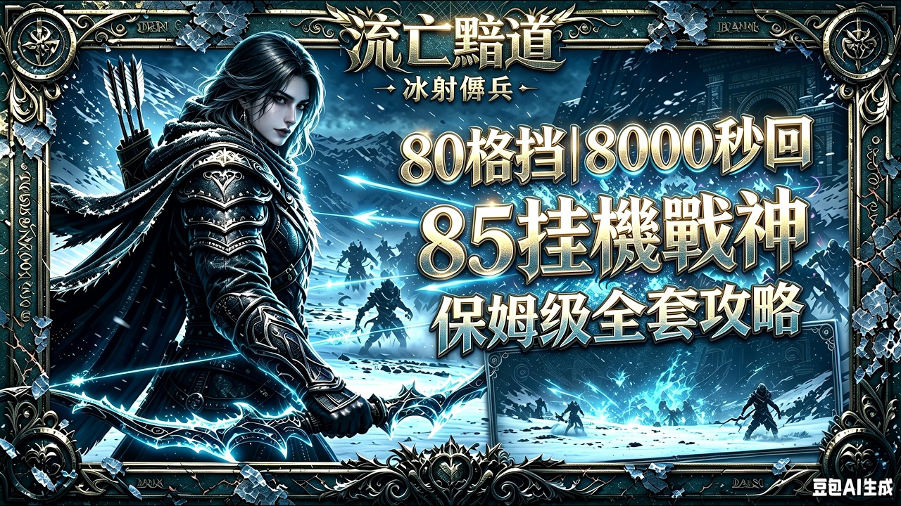 【流亡黯道/POE3.29】3 神聖買的冰射傭兵｜掛機 85 全 Boss｜80 格擋｜8000 秒回｜真六邊形戰神｜裝備製作｜傭兵選擇｜保姆級攻略，再也不花冤枉錢買傭兵了！