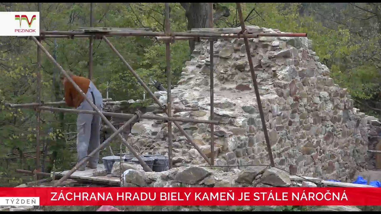 Záchrana hradu Biely kameň je stále náročná