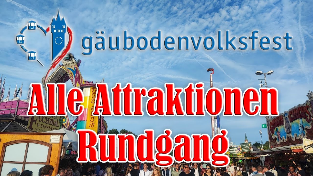 Gäubodenvolksfest Straubing 2024 - Alle Attraktionen (Rundgang) [FULL HD]