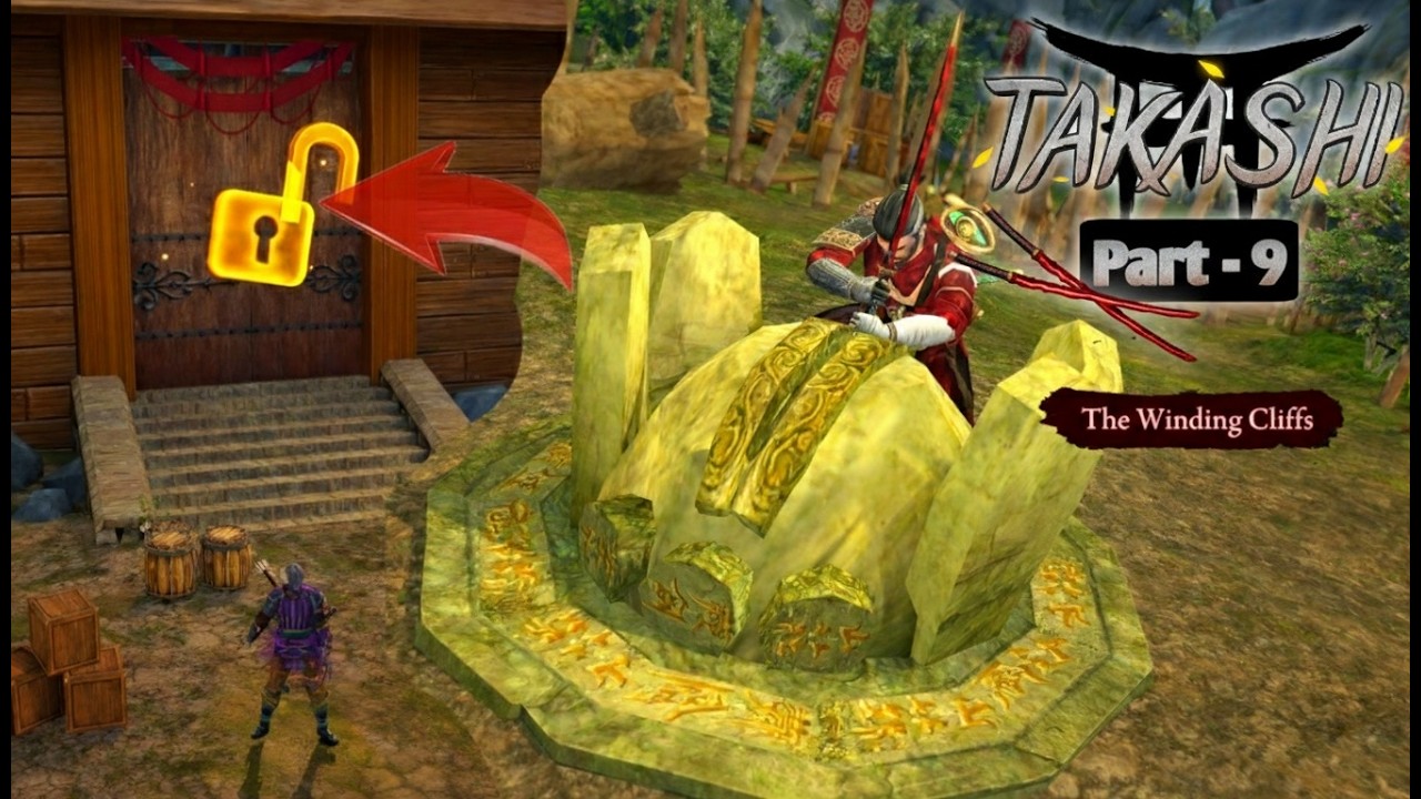 Find a way to trigger Sacred Tree Door Mechanism in Winding Cliffs | Takashi Ninja Samurai Part 9