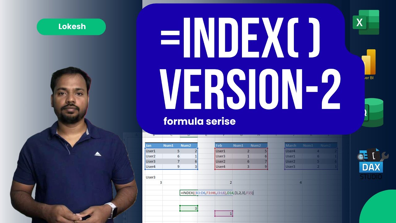 Excel INDEX Version 2: The Game Changer You Need ! 🤯 I Lokesh