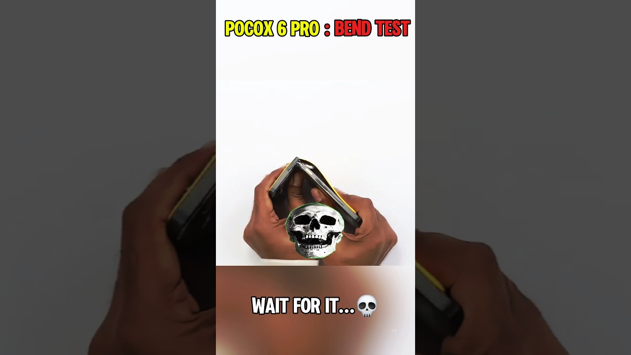 POCO X6 Pro Bend Test &ndash; Will It Snap or Survive? 😱🔥#shorts #viralvideo