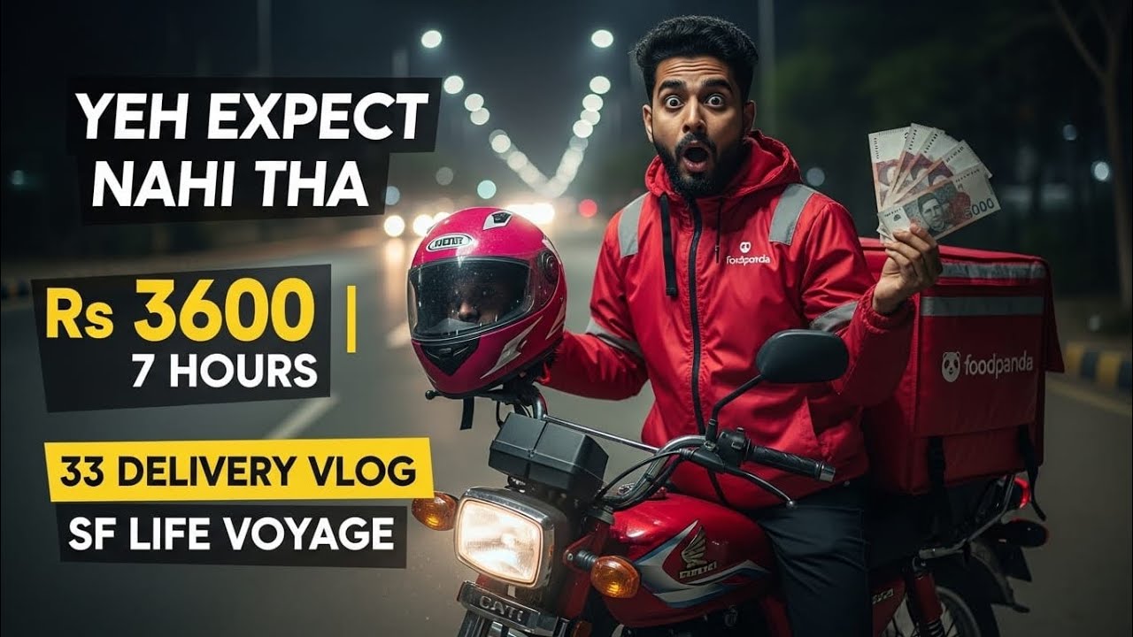 Aaj Foodpanda Ne Surprise Kar Diya 😳 | 7 Hours Rider Reality | DHA Karachi