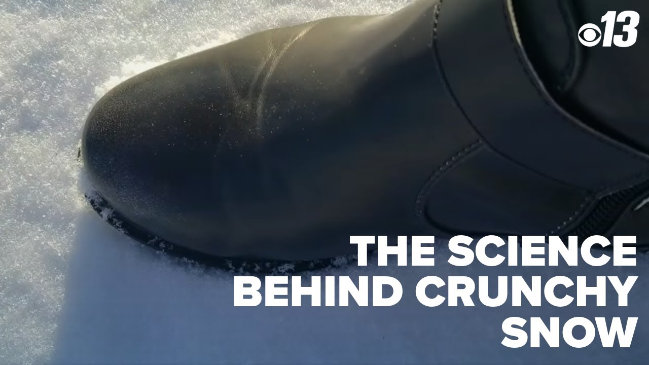The science behind crunchy snow