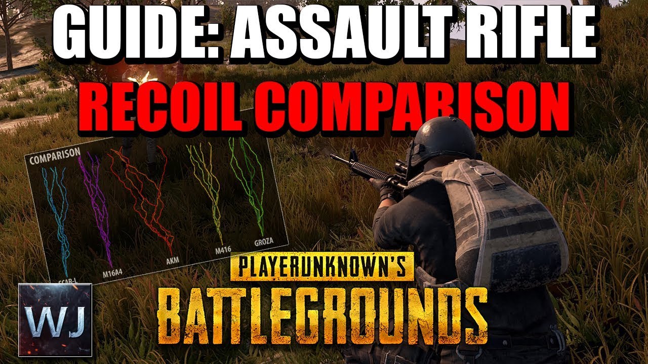 [OUTDATED] GUIDE: Detailed AR RECOIL COMPARISON (All AR's) - PLAYERUNKNOWN's BATTLEGROUNDS (PUBG)