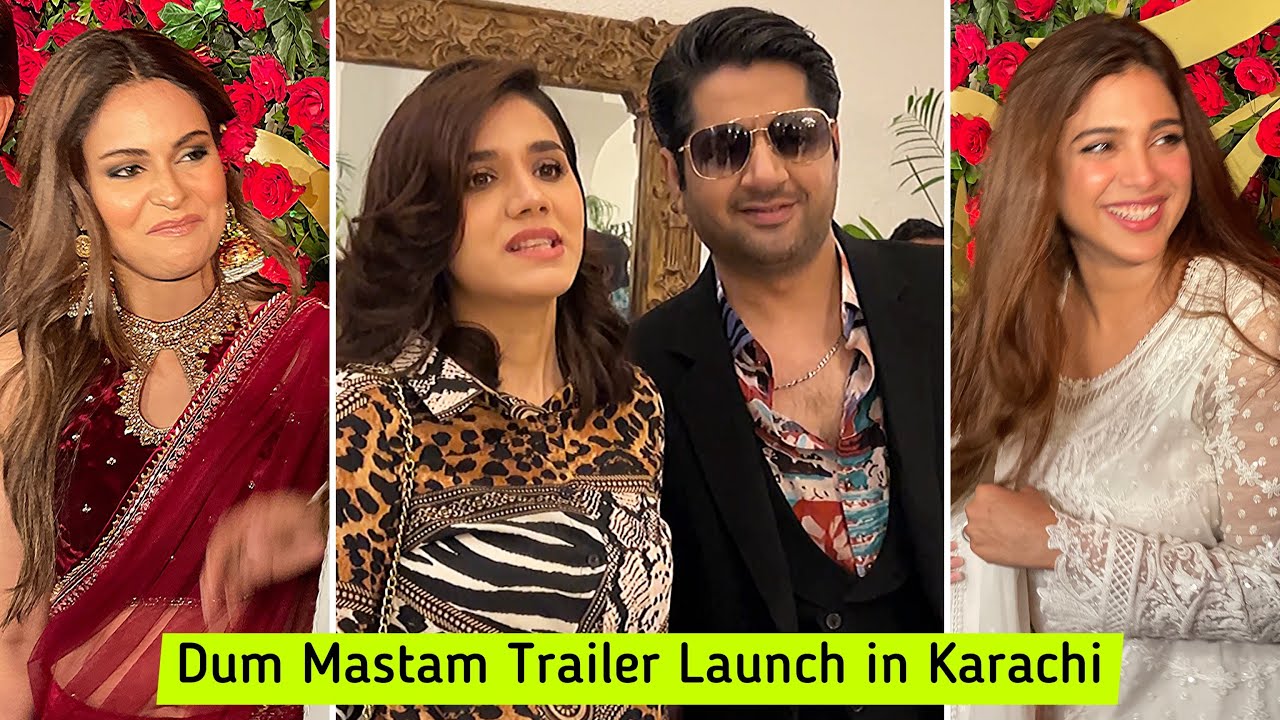 Amar Khan - Imran Ashraf - Urwa Hocane - Ushah Shah - Adnan Siddiqui  - Dam Mastam Trailer Launch