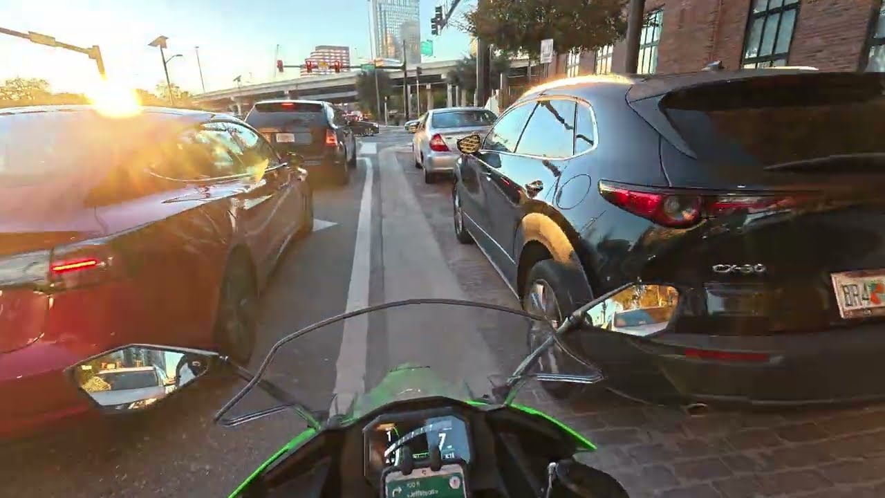 Chill Ride Home on the Ninja 500