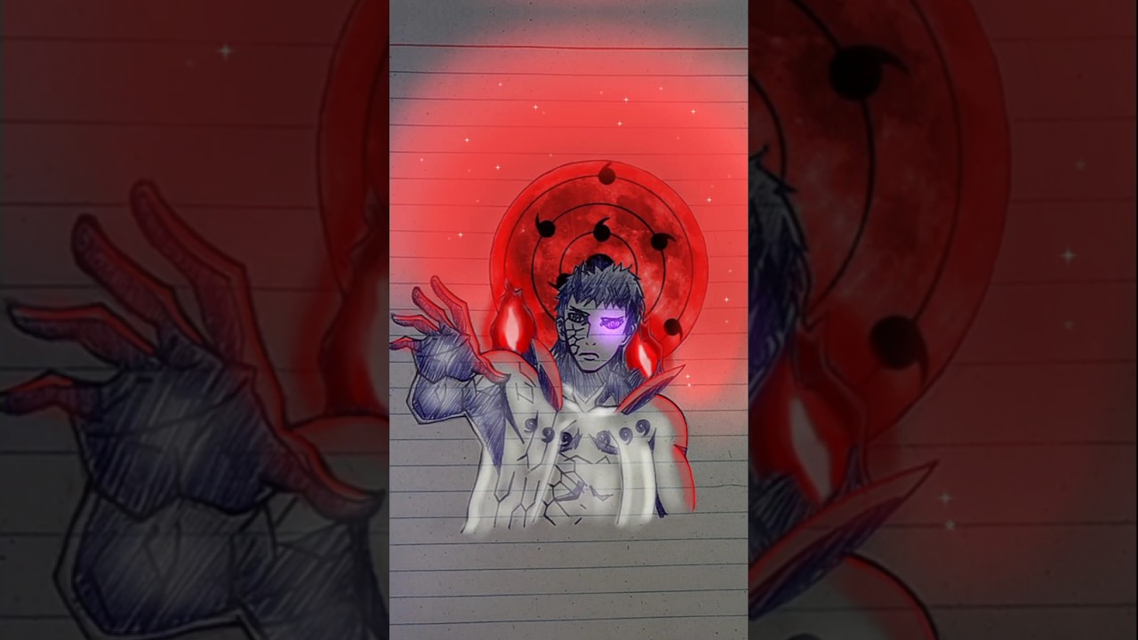 Obito Six Paths Pen Sketch 