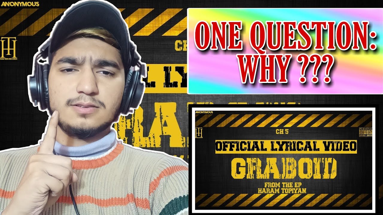 GRABOID (OFFICIAL LYRICAL VIDEO) | FADI | CH #5 | HARAM TOPIYAN | REACTION | PROFESSIONAL MAGNET |