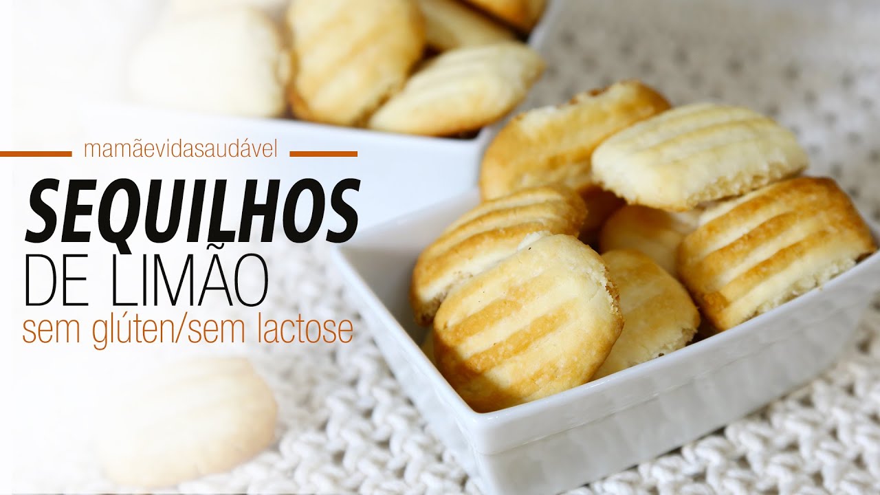 SEQUILHOS DE LIMÃO - sem glúten/sem lactose | Mamãe Vida Saudável
