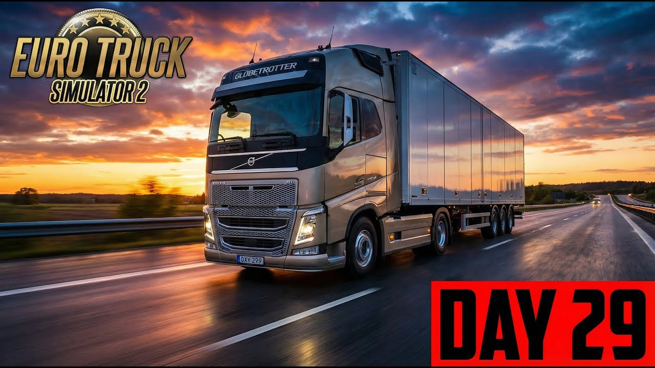 Euro Truck Simulator 2 – Day 29 | Long Distance Deliveries Continue