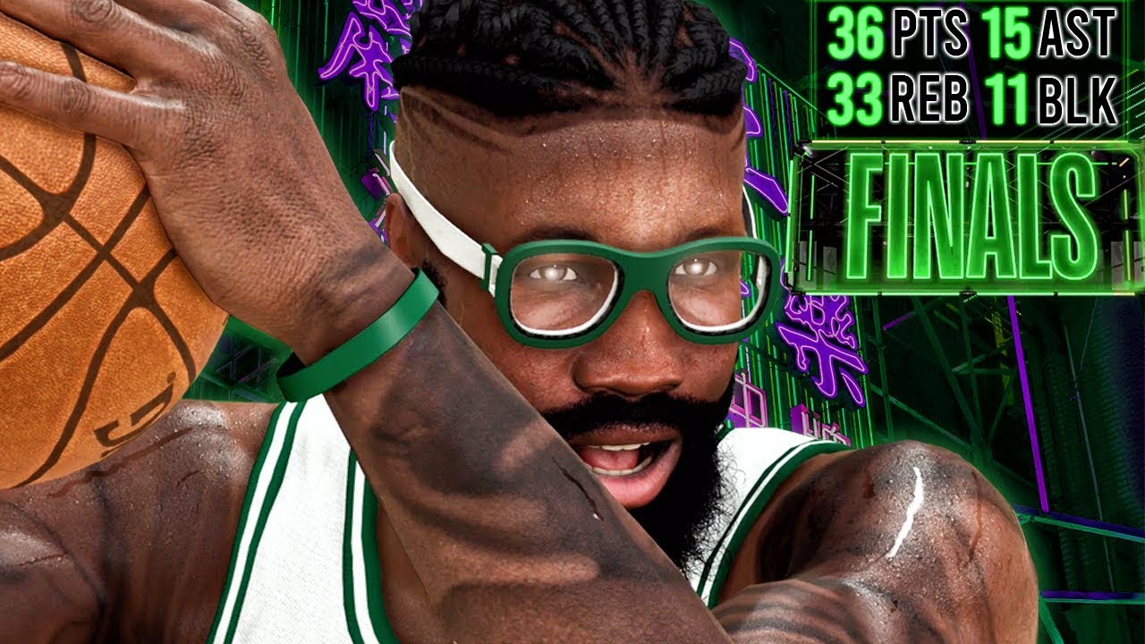 OLD SCHOOL QUADRUPLE-DOUBLE IN FINALS! NBA 2K20 My Career Gameplay Best Paint Beast Build