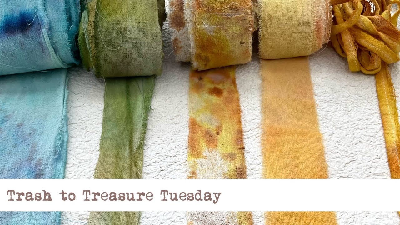 Lovely Ribbon from Tea Towels — Repurpose Old Towels on Trash to Treasure Tuesday