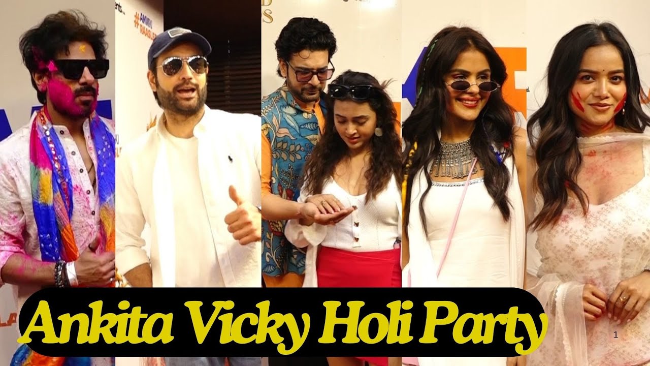 Ankita-Vicky Holi Party: Vivian Dsena, Karan, Manisha Rani, Priyanka, Tejasswi-Karan, Ekta and Many