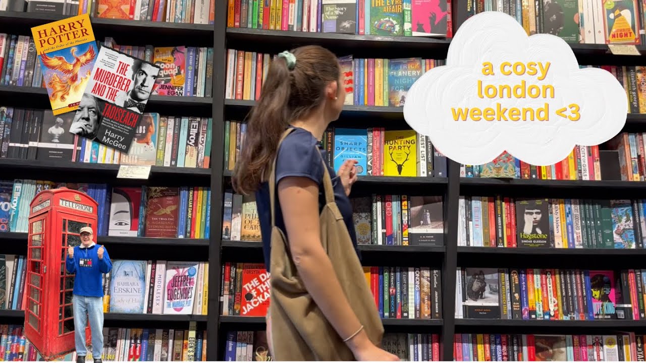 a cosy weekend in london: movie night, flea market, crafting & reading true crime 🥞 📖 ☕