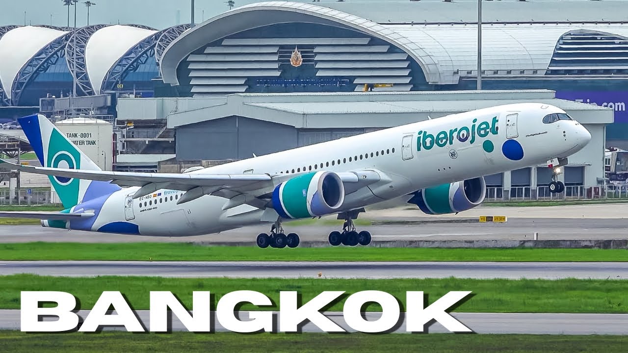 🇹🇭✈️ 20 Minutes Busy Skies Over Bangkok | Nonstop Air Action!