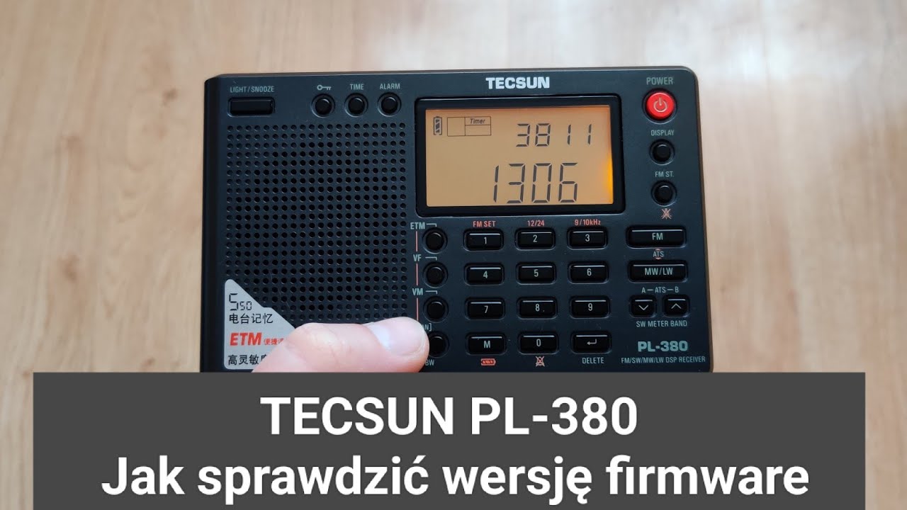 TECSUN PL-380. Jak sprawdzić wersję firmware.