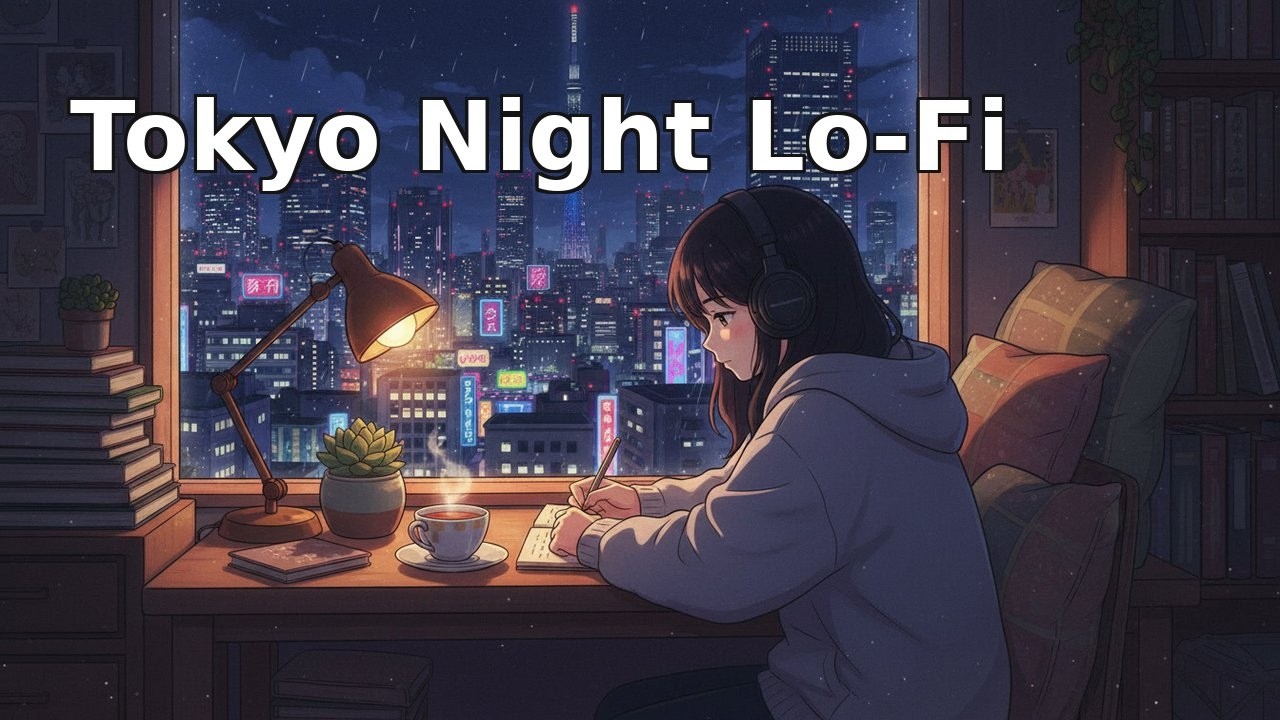 Tokyo After Dark | Peaceful Lofi Hip-Hop for Focus & Unwinding