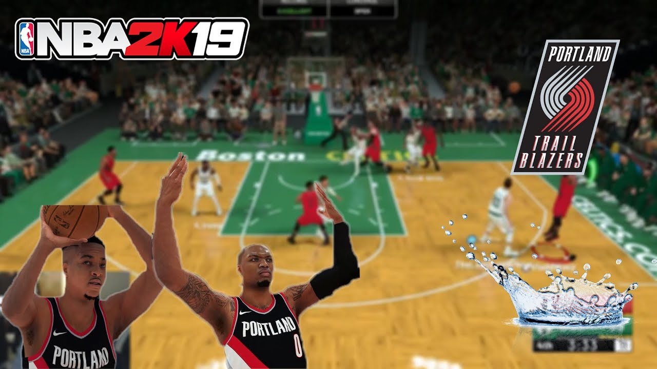 SO MANY SPLASHES! NBA 2K19 PLAY NOW ONLINE GAMEPLAY: BLAZERS!